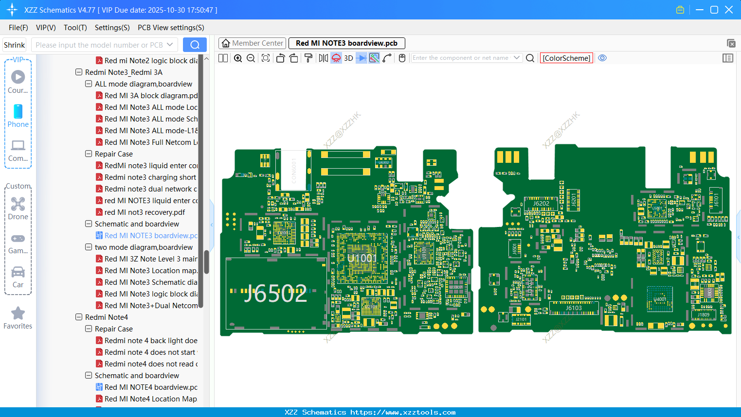 Xiaomi Redmi NOTE3 Boardview